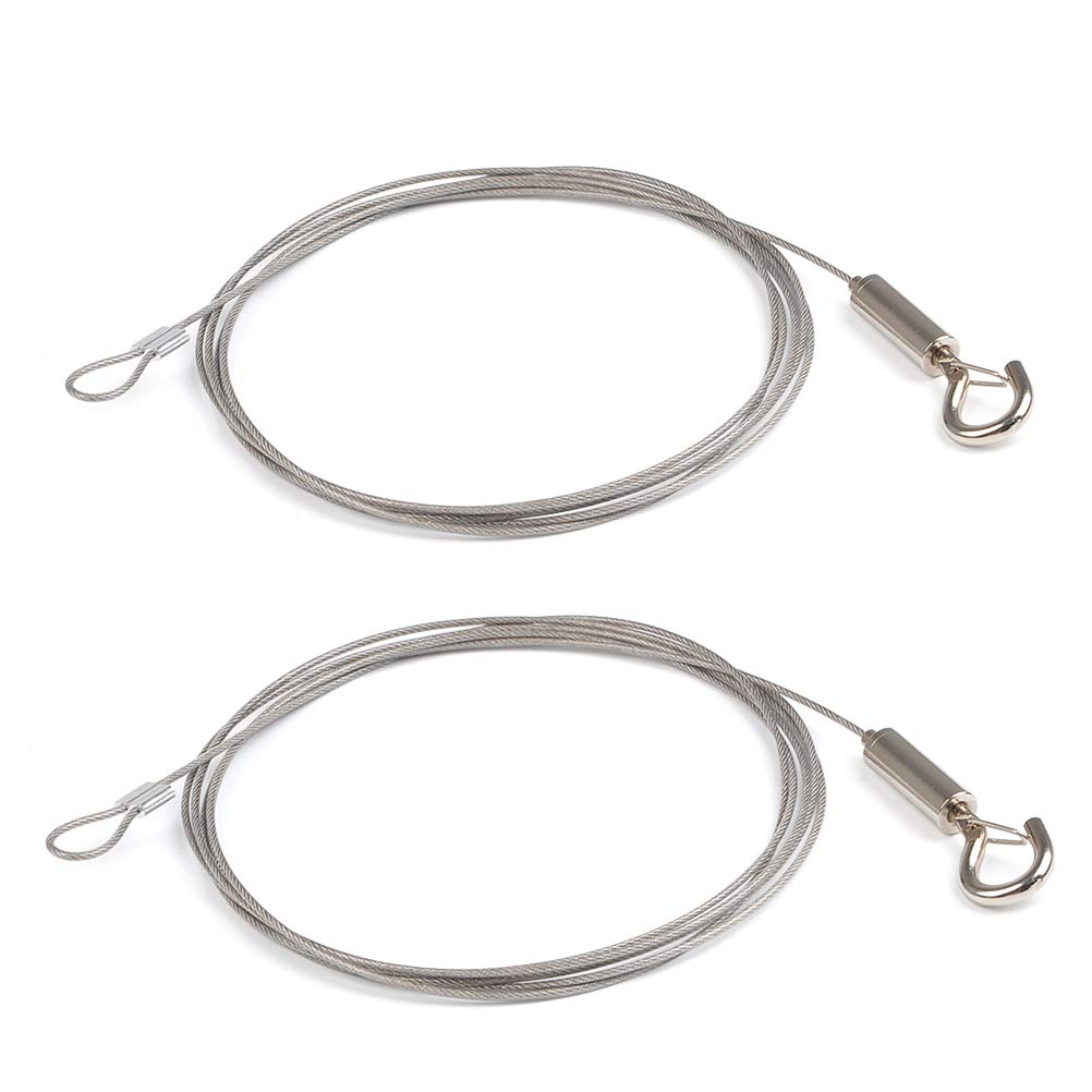 Amazon.co.jp: [長さ2m 直径1.5mm] 落下防止ワイヤー 2本セット